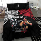 Custom Essendon and Collingwood Bedding Set Together Sporty Style
