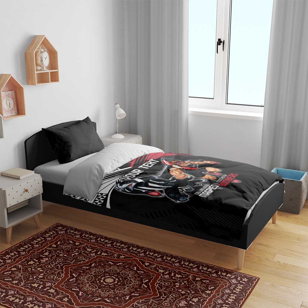 Custom Essendon and Collingwood Bedding Set Together Sporty Style