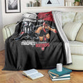 Custom Essendon and Collingwood Blanket Together Sporty Style