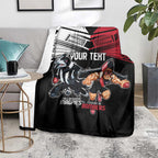 Custom Essendon and Collingwood Blanket Together Sporty Style