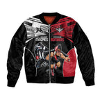 Custom Essendon and Collingwood Bomber Jacket Together Sporty Style