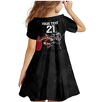 Custom Essendon and Collingwood Family Matching Mermaid Dress and Hawaiian Shirt Together Sporty Style