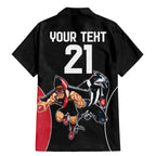 Custom Essendon and Collingwood Family Matching Mermaid Dress and Hawaiian Shirt Together Sporty Style