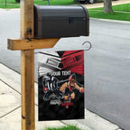 Custom Essendon and Collingwood Garden Flag Together Sporty Style