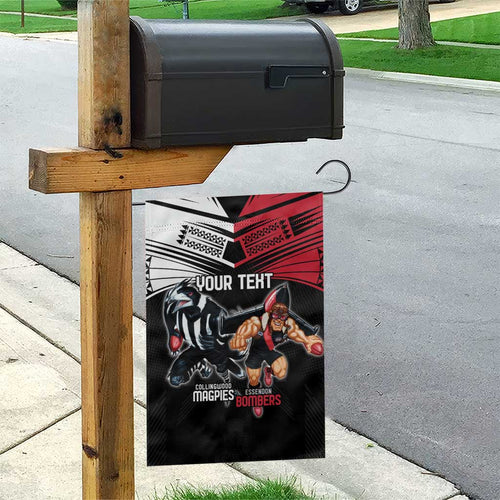 Custom Essendon and Collingwood Garden Flag Together Sporty Style