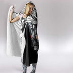 Custom Essendon and Collingwood Hooded Blanket Together Sporty Style