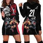 Custom Essendon and Collingwood Hoodie Dress Together Sporty Style