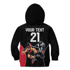 Custom Essendon and Collingwood Kid Hoodie Together Sporty Style