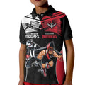 Custom Essendon and Collingwood Kid Polo Shirt Together Sporty Style