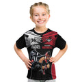 Custom Essendon and Collingwood Kid T Shirt Together Sporty Style
