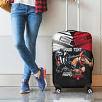 Custom Essendon and Collingwood Luggage Cover Together Sporty Style