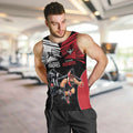 Custom Essendon and Collingwood Men Tank Top Together Sporty Style