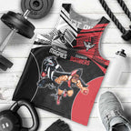 Custom Essendon and Collingwood Men Tank Top Together Sporty Style