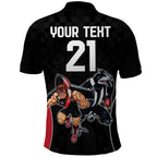Custom Essendon and Collingwood Polo Shirt Together Sporty Style