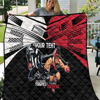 Custom Essendon and Collingwood Quilt Together Sporty Style