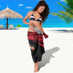 Custom Essendon and Collingwood Sarong Together Sporty Style