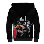 Custom Essendon and Collingwood Sherpa Hoodie Together Sporty Style