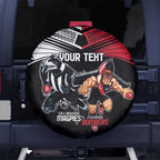 Custom Essendon and Collingwood Spare Tire Cover Together Sporty Style