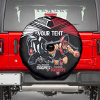 Custom Essendon and Collingwood Spare Tire Cover Together Sporty Style