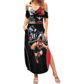 Custom Essendon and Collingwood Summer Maxi Dress Together Sporty Style