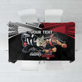 Custom Essendon and Collingwood Tablecloth Together Sporty Style