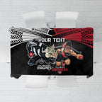 Custom Essendon and Collingwood Tablecloth Together Sporty Style