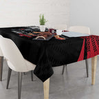 Custom Essendon and Collingwood Tablecloth Together Sporty Style