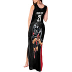 Custom Essendon and Collingwood Tank Maxi Dress Together Sporty Style
