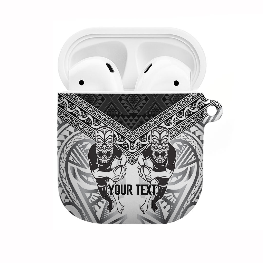 Custom Rugby New Zealand Black Fern AirPods Case Niho Taniwha Inspired