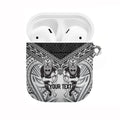 Custom Rugby New Zealand Black Fern AirPods Case Niho Taniwha Inspired
