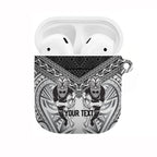 Custom Rugby New Zealand Black Fern AirPods Case Niho Taniwha Inspired
