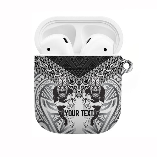 Custom Rugby New Zealand Black Fern AirPods Case Niho Taniwha Inspired
