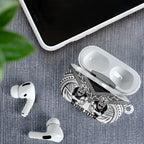 Custom Rugby New Zealand Black Fern AirPods Case Niho Taniwha Inspired