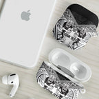 Custom Rugby New Zealand Black Fern AirPods Case Niho Taniwha Inspired