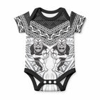 Custom Rugby New Zealand Black Fern Baby Onesie Niho Taniwha Inspired