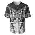 Custom Rugby New Zealand Black Fern Baseball Jersey Niho Taniwha Inspired