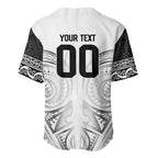 Custom Rugby New Zealand Black Fern Baseball Jersey Niho Taniwha Inspired