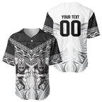 Custom Rugby New Zealand Black Fern Baseball Jersey Niho Taniwha Inspired