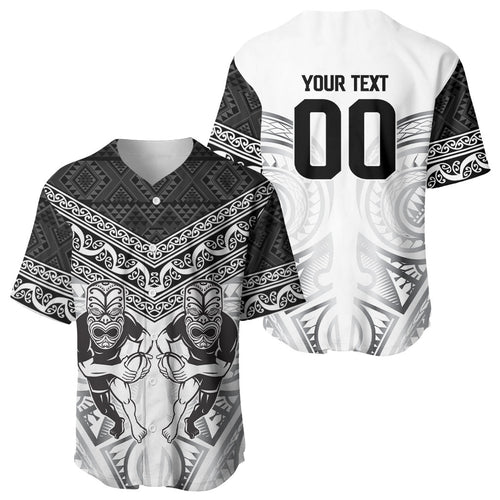 Custom Rugby New Zealand Black Fern Baseball Jersey Niho Taniwha Inspired