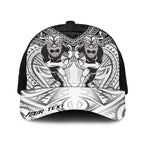 Personalised Rugby New Zealand Black Fern Baseball Net Cap Niho Taniwha Inspired