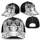 Personalised Rugby New Zealand Black Fern Baseball Net Cap Niho Taniwha Inspired
