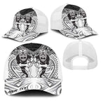 Personalised Rugby New Zealand Black Fern Baseball Net Cap Niho Taniwha Inspired
