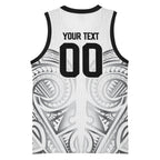 Custom Rugby New Zealand Black Fern Basketball Jersey Niho Taniwha Inspired