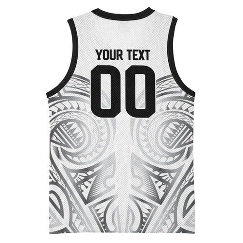 Custom Rugby New Zealand Black Fern Basketball Jersey Niho Taniwha Inspired