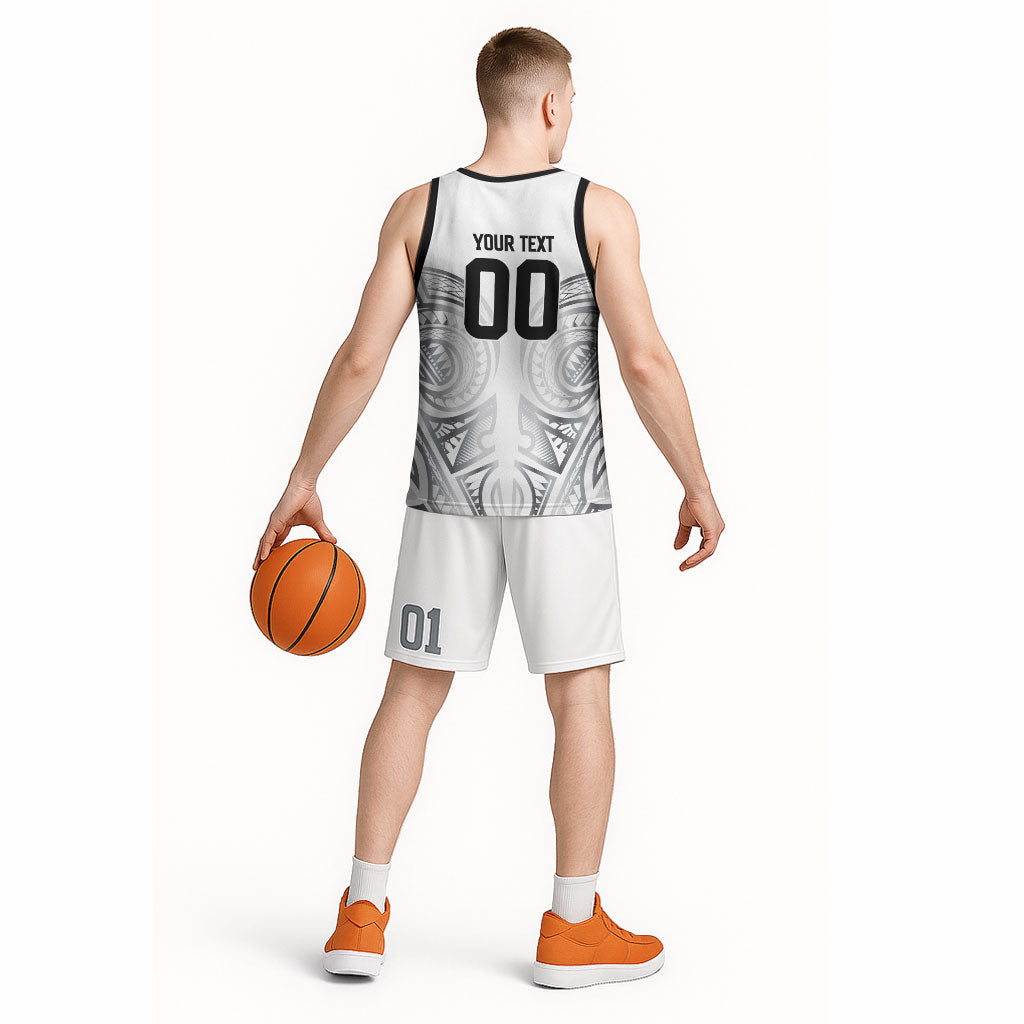 Custom Rugby New Zealand Black Fern Basketball Jersey Niho Taniwha Inspired