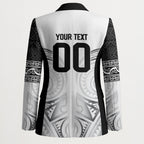 Custom Rugby New Zealand Black Fern Blazer Niho Taniwha Inspired