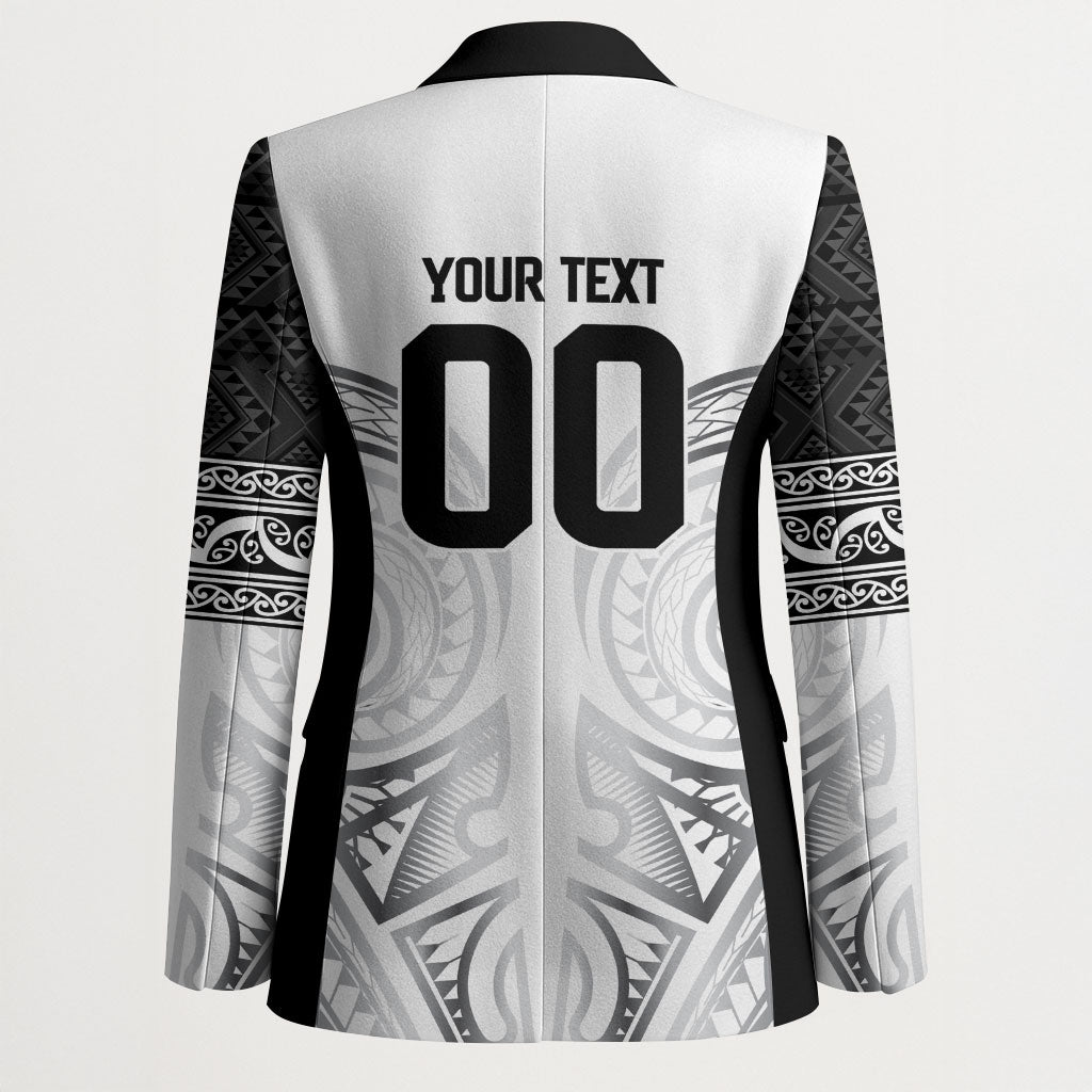 Custom Rugby New Zealand Black Fern Blazer Niho Taniwha Inspired