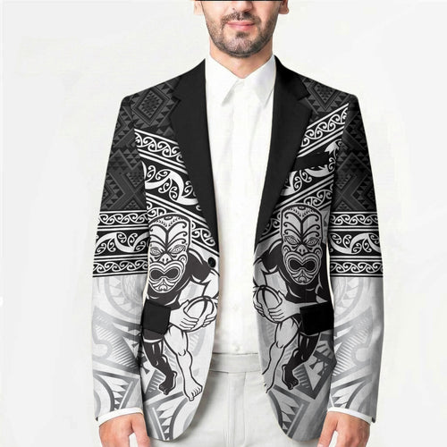 Custom Rugby New Zealand Black Fern Blazer Niho Taniwha Inspired