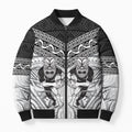 Custom Rugby New Zealand Black Fern Bomber Puffer Jacket Niho Taniwha Inspired