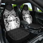 Custom Rugby New Zealand Black Fern Car Seat Cover Niho Taniwha Inspired